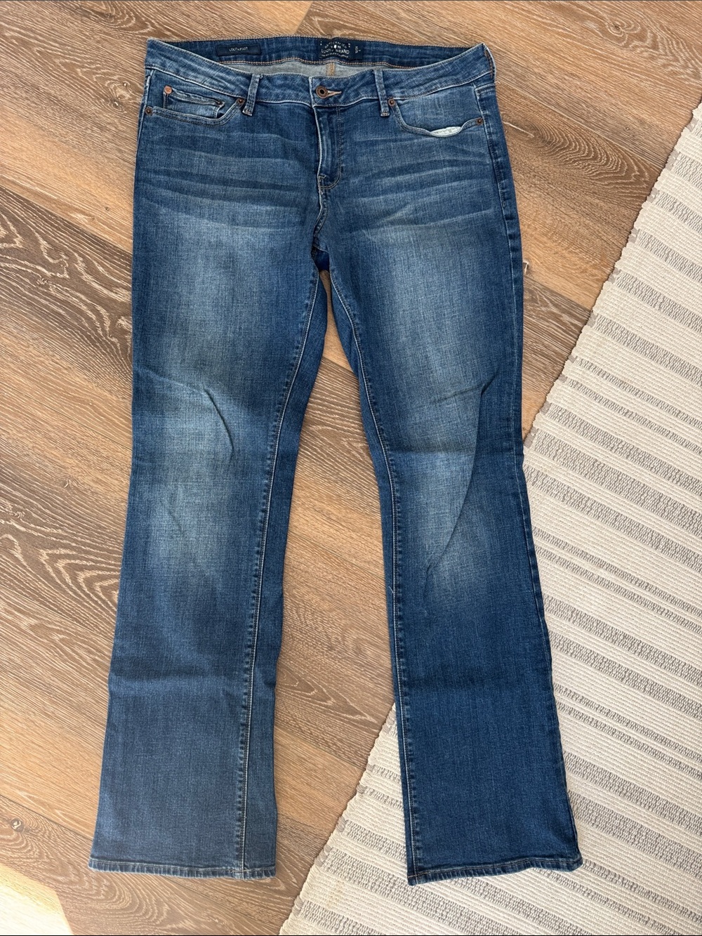 Lucky Brand 🍀Classic Women's Lolita Boot size 12 Long Blue Bootcut Jean